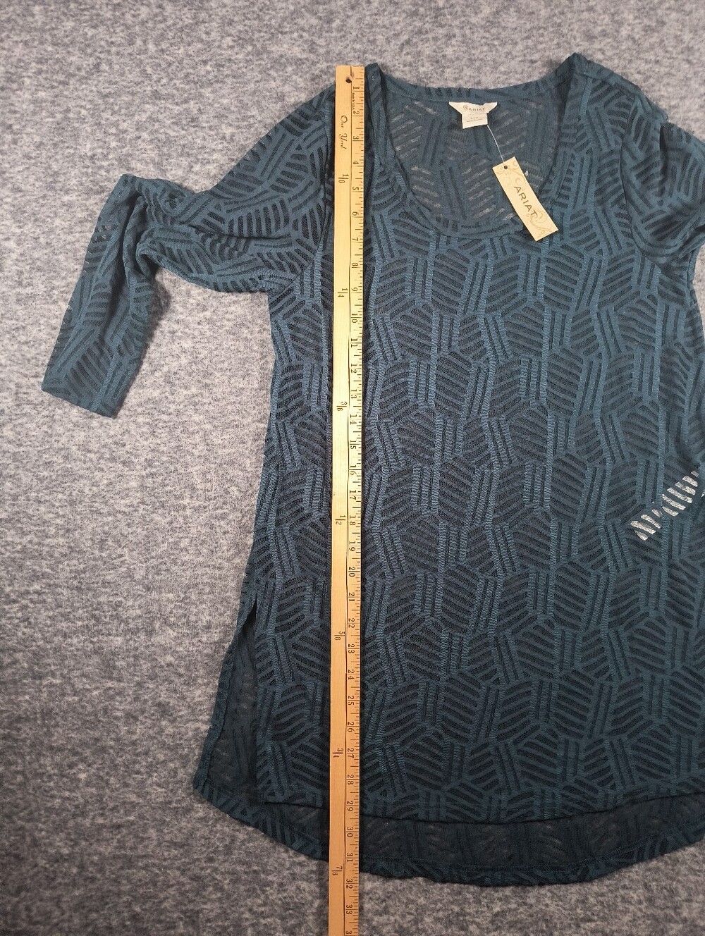 NWT Ariat Nori Tunic, Women's Size Small, Dark Teal - Picture 9 of 16